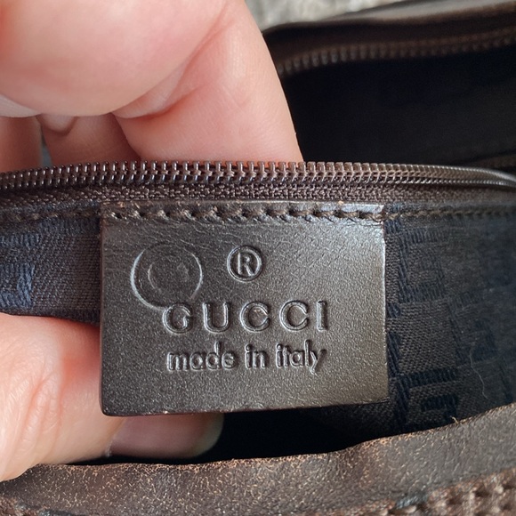 Gucci Small Hobo Brown & GG Logo Black Mini Shoulder Bag, 28335 - Picture 15 of 17